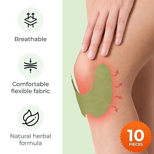 Herbal Knee Patches 🌿 Long-Lasting Relief for Knee Pain & Stiffness (Pack of 10,Pack of 20,Pack of 30)