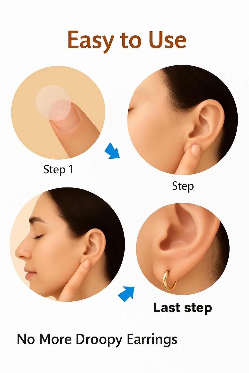 Premium Earlobe Support Patches (100 PCS)