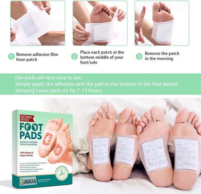 JIAVAXA™ Premium Detox Foot Patches (Pack of 10) BUY 1 GET 1 FREE