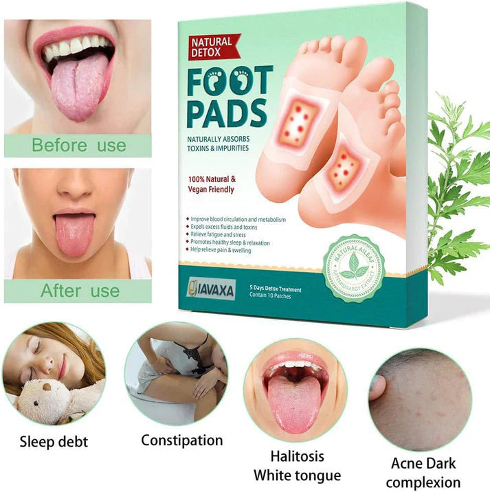 JIAVAXA™ Premium Detox Foot Patches (Pack of 10) BUY 1 GET 1 FREE