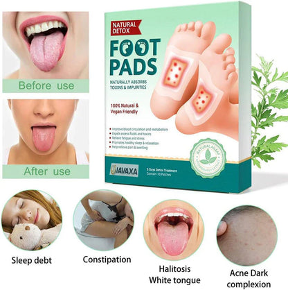 JIAVAXA™ Premium Detox Foot Patches (Pack of 10) BUY 1 GET 1 FREE