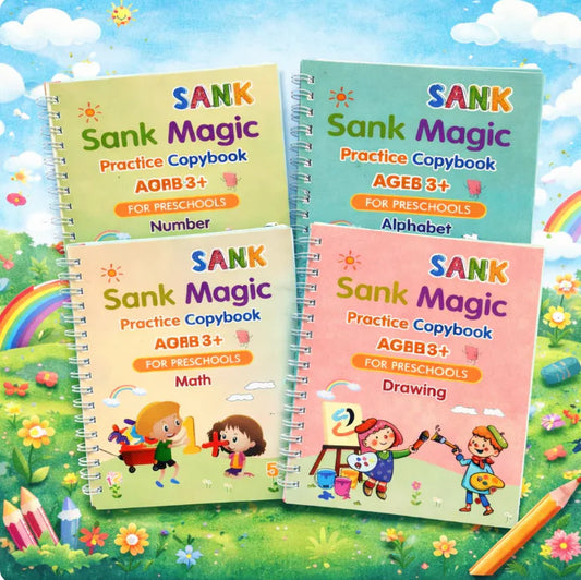 Sank Magic Practice Copybook - From Messy to Marvelous Handwriting 📝